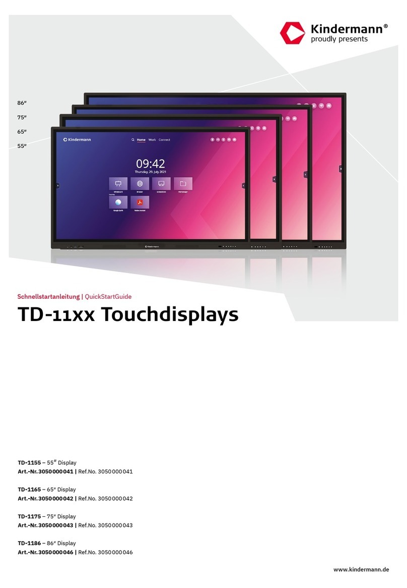 Kindermann TD-11 Series quick start guide