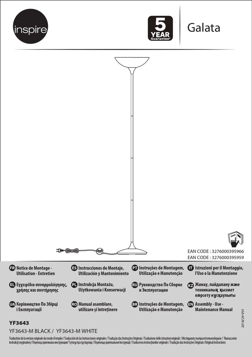 Inspire Galata Assembly, Use, Maintenance Manual