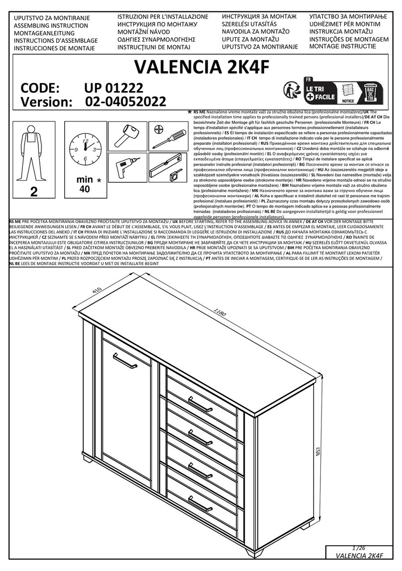Dedeman VALENCIA 2K4F User manual