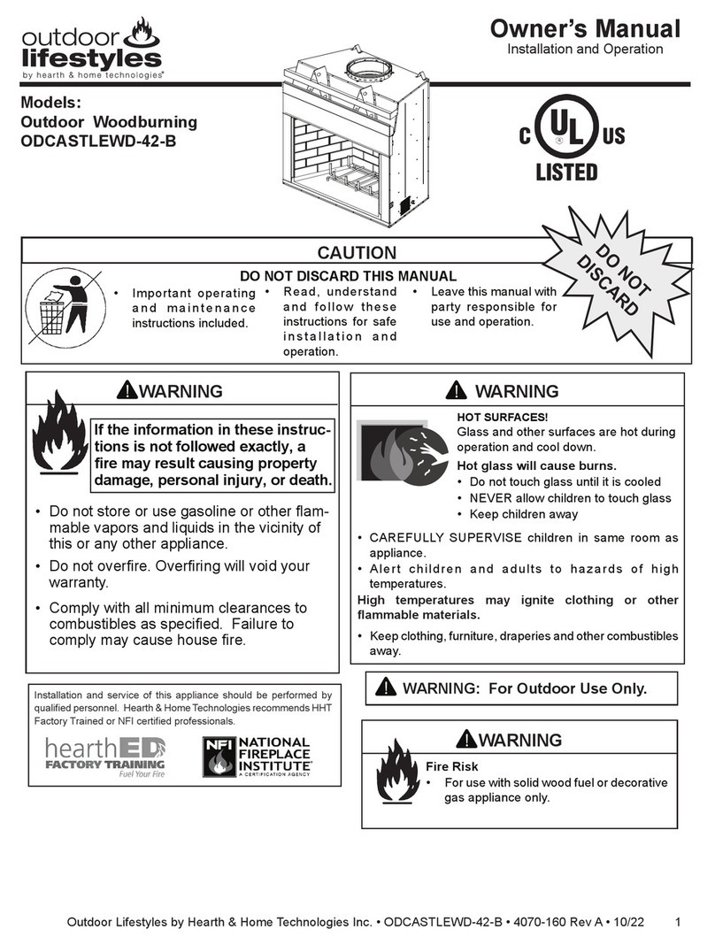 Outdoor Lifestyles ODCASTLEWD-42-B User manual