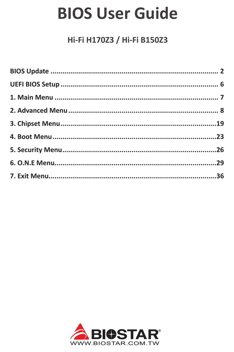 Biostar Hi-Fi H170Z3 User manual