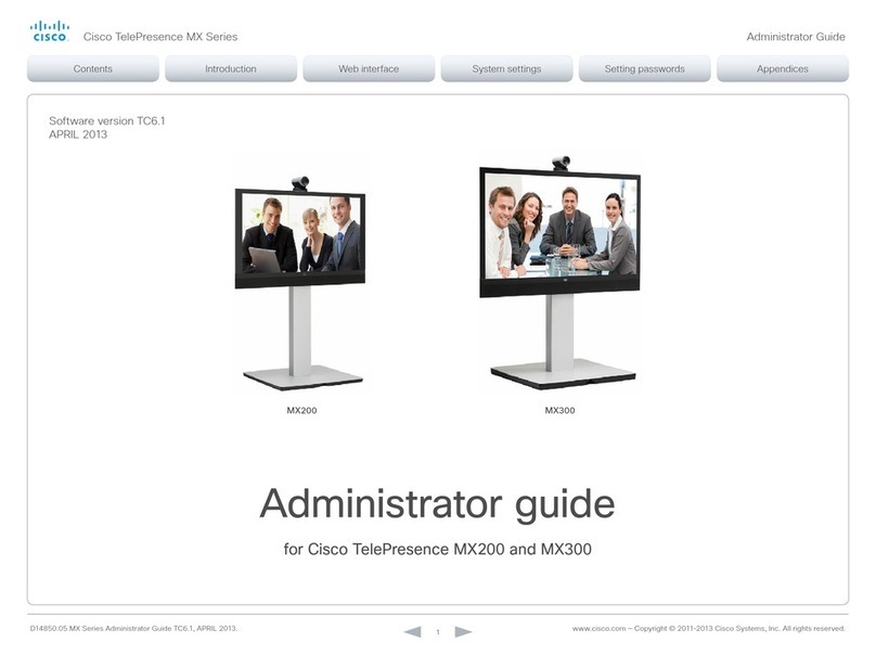 Cisco TelePresence MX Series Service manual