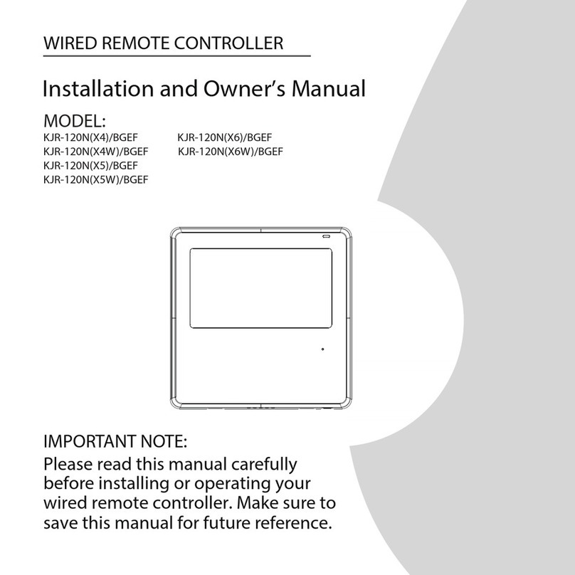 mundoclima KJR-120NX4/BGEF Installation and owner's manual