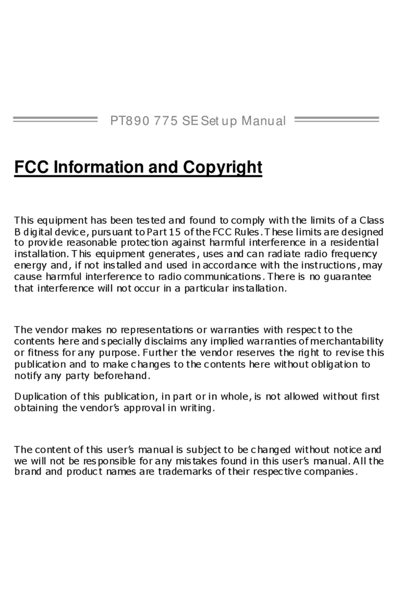Biostar PT890 775 SE User guide