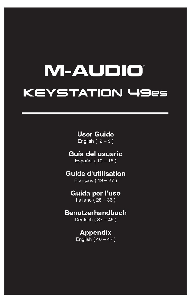 M-Audio Keystation 49es User manual
