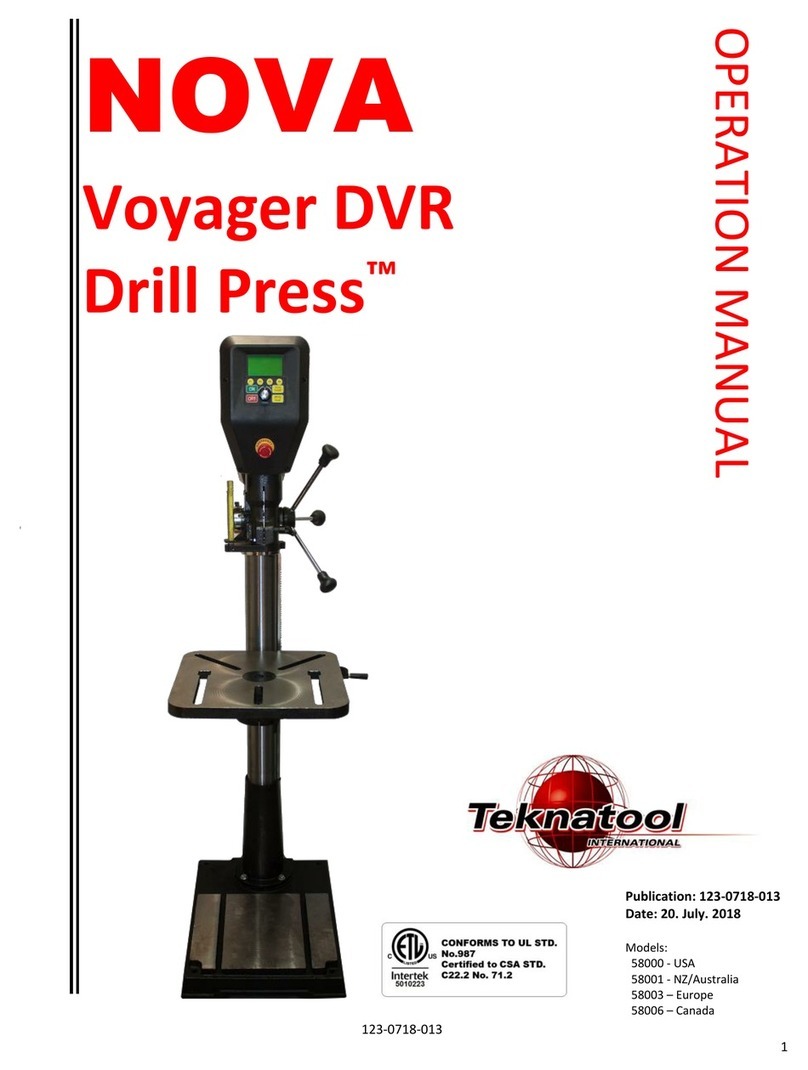 Teknatool Nova Voyager DVR Operation manual