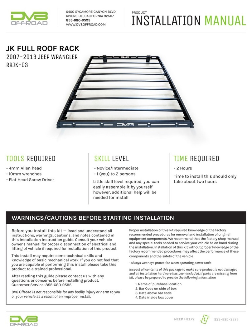 DV8 OFFROAD RRJK-03 User manual