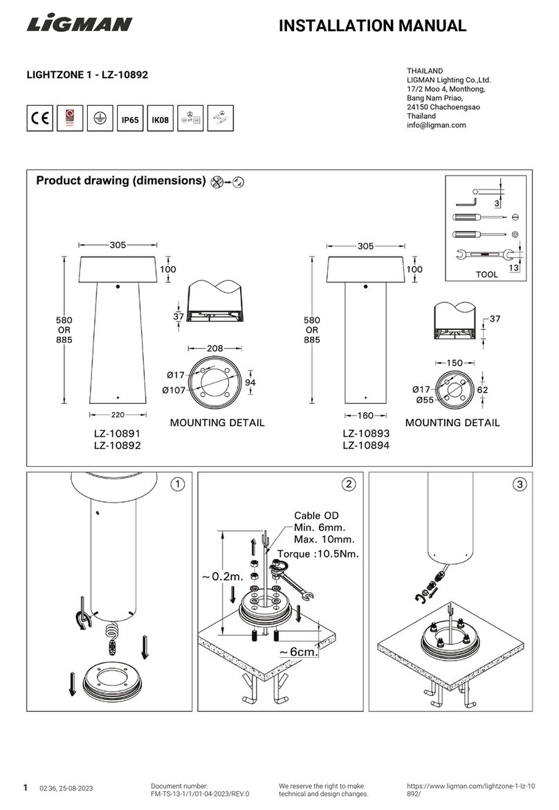 LIGMAN LIGHTZONE 1 User manual
