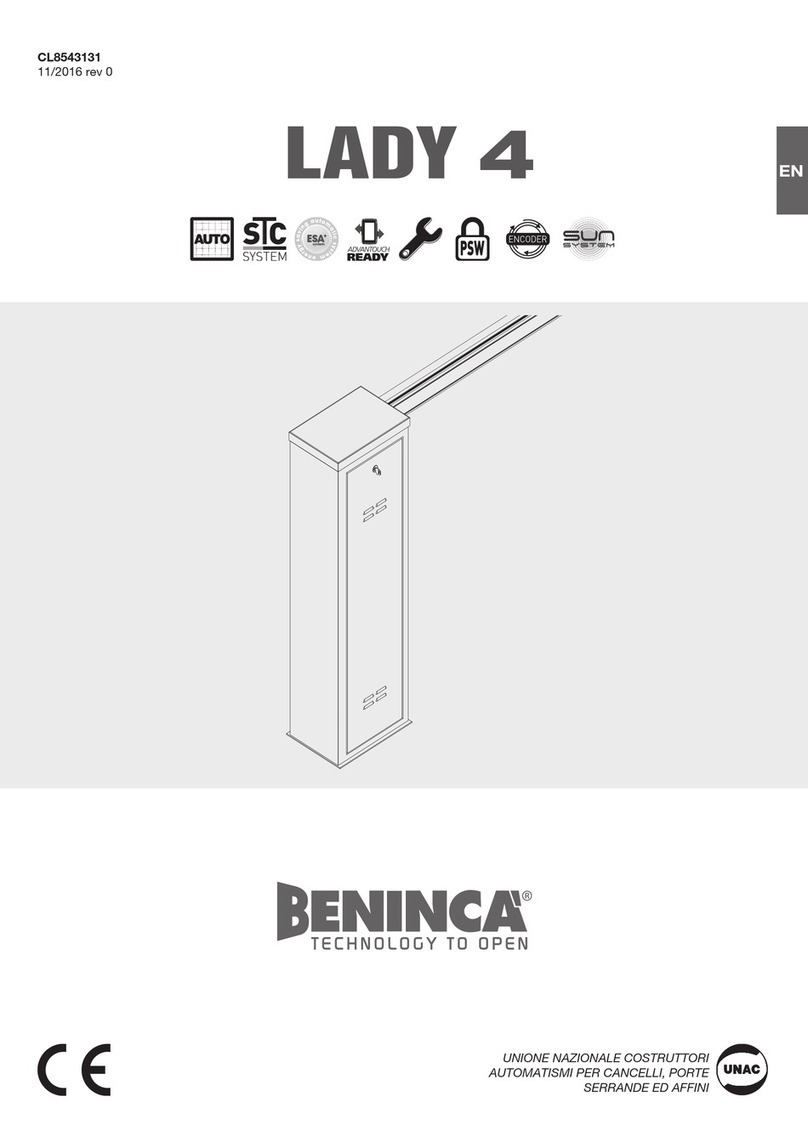 Beninca LADY 4 manual