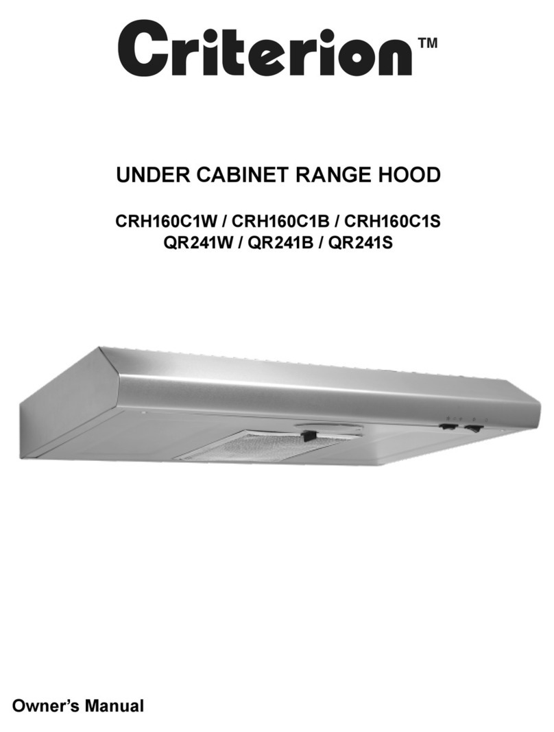 Criterion CRH160C1W owner's manual