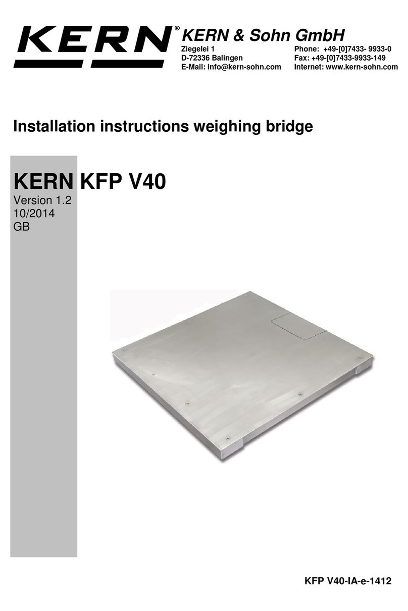 KERN KFP 1500V40M User manual