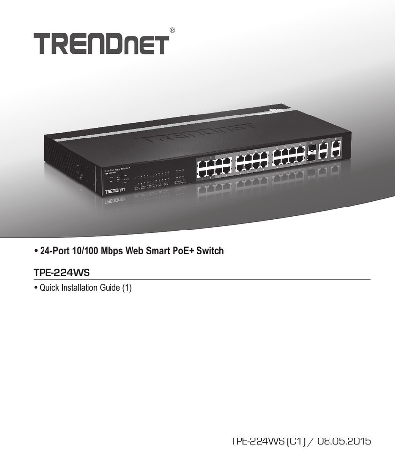 TRENDnet TPE-224WS - Web Smart PoE Switch User manual TRENDnet TPE-224WS - Web Smart PoE Switch User manual