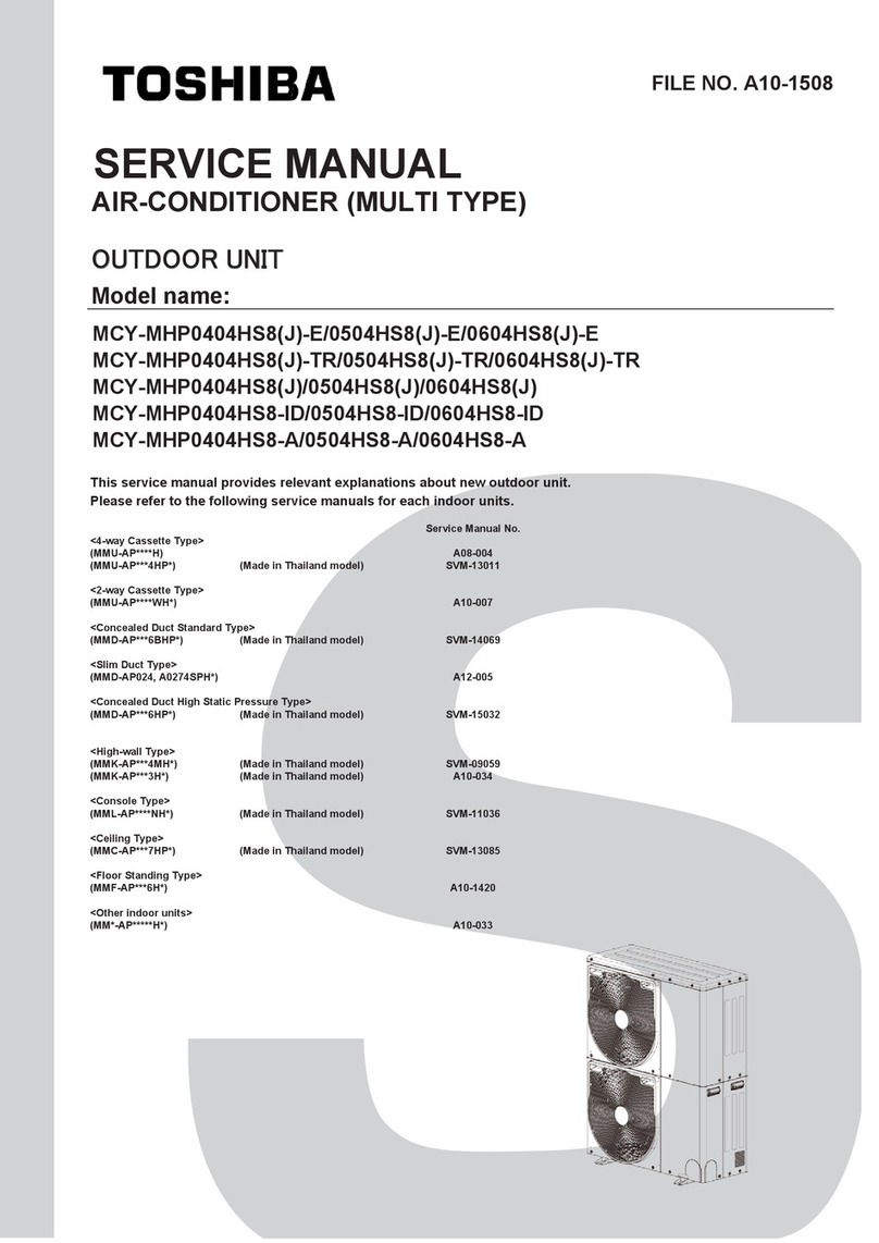 Toshiba MCY-MHP0404HS8-TR User manual