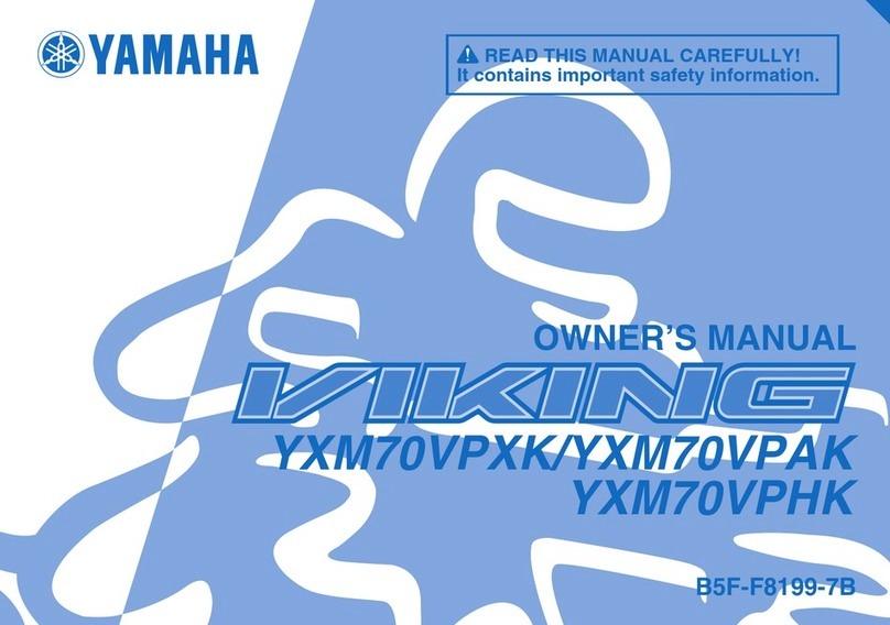 Yamaha VIKING YXM70VPXK 2016 User manual