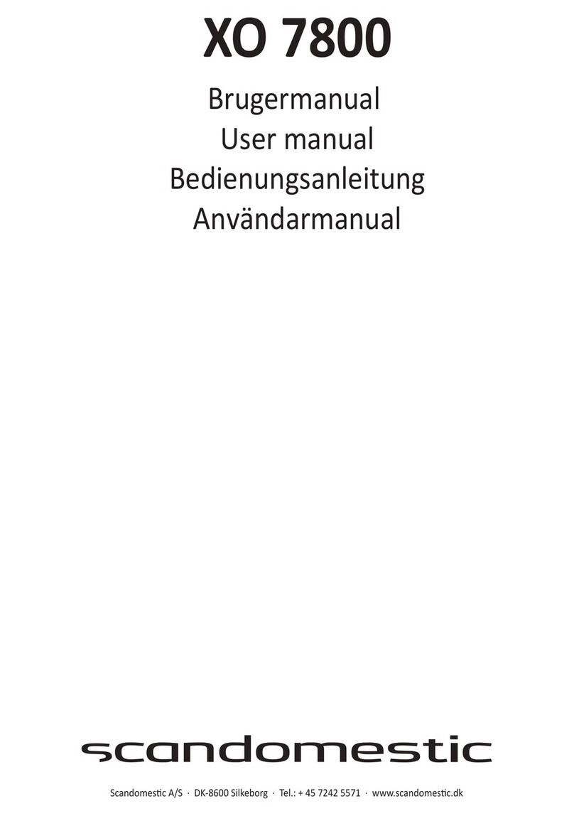 Scandomestic XO 7800 User manual