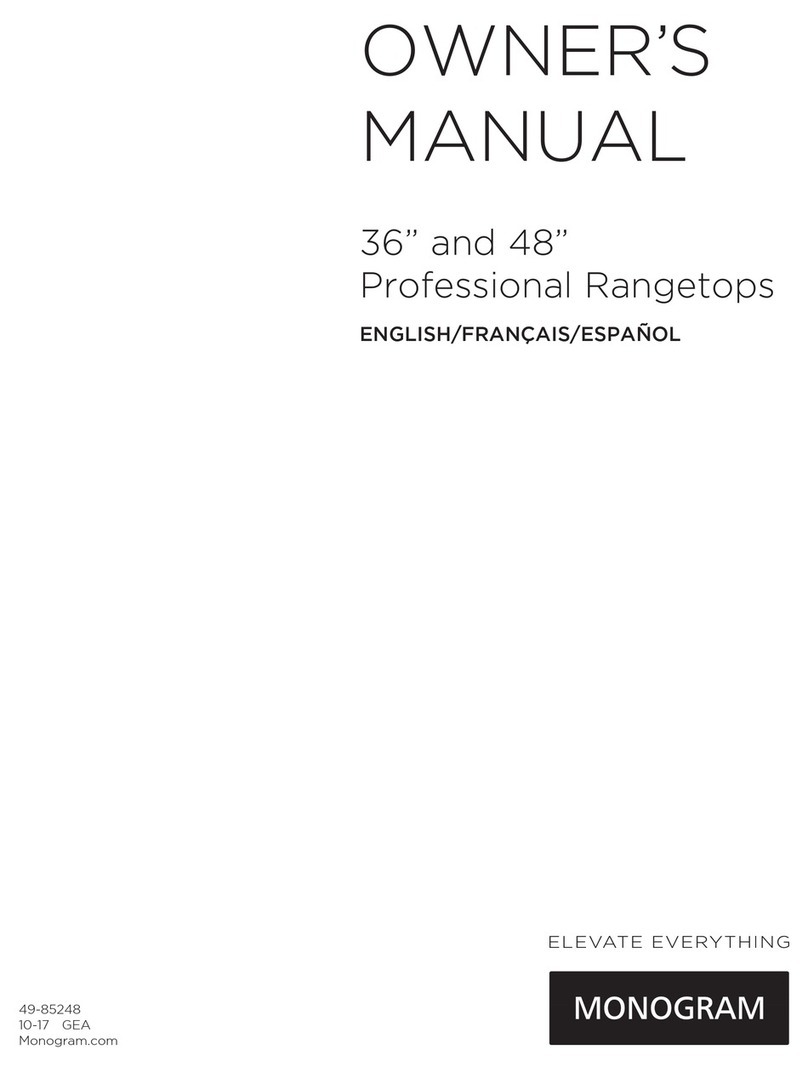 Monogram ZGU366NPSS owner's manual