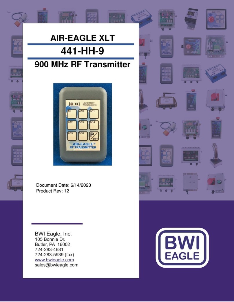 BWI Eagle AIR-EAGLE XLT 441-HH-9 manual