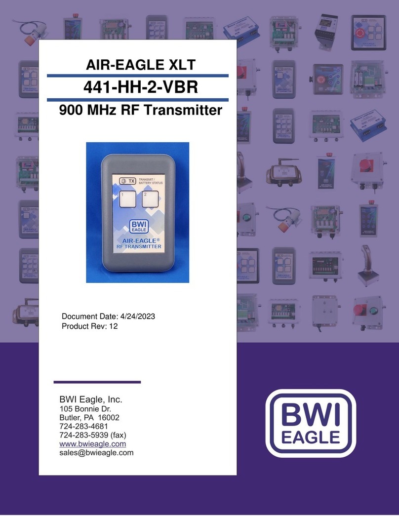 BWI Eagle AIR-EAGLE XLT 441-HH-2-VBR manual