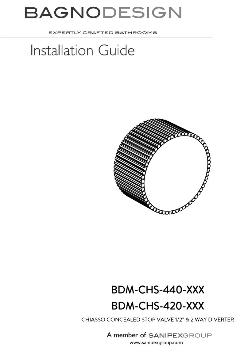 Sanipex BAGNODESIGN BDM-CHS-440 Series User manual