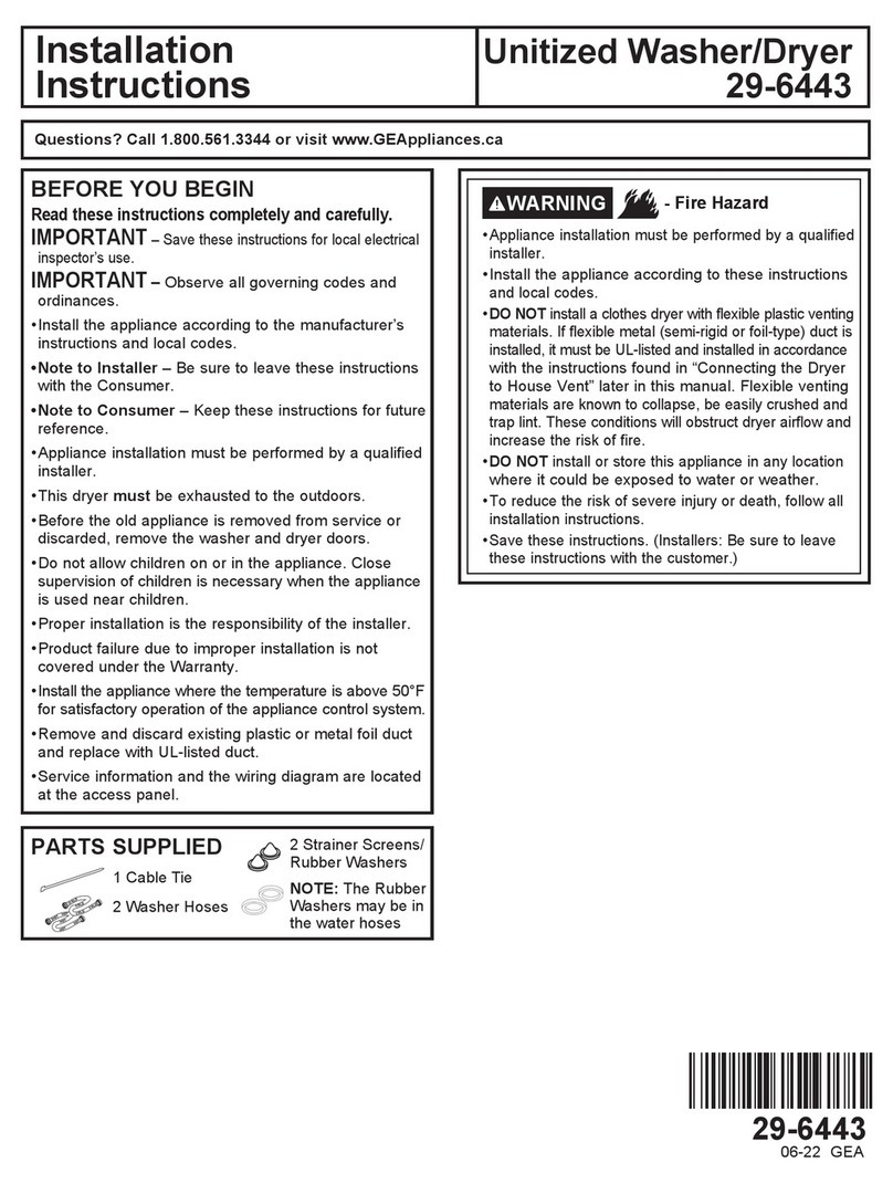 GE GUD57EEMTDG User manual