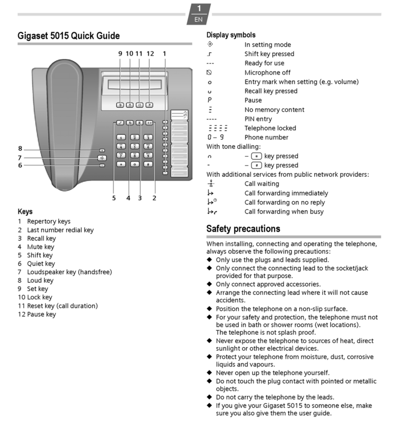 Gigaset 5015 manual
