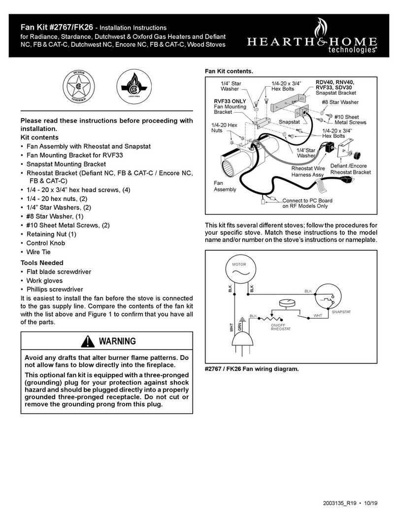 Hearth & Home 2767/FK26 installation instructions Hearth & Home 2767/FK26 installation instructions