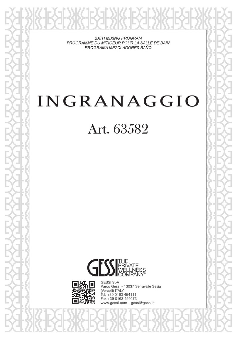 Gessi INGRANAGGIO 63582 User manual