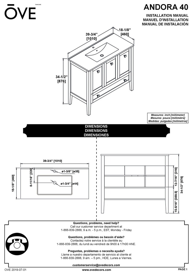 OVE ANDORA 40 installation manual