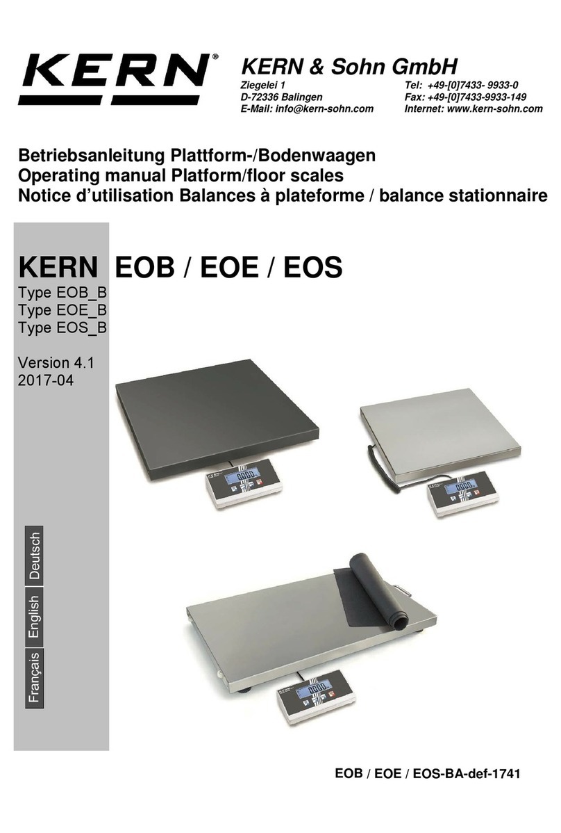 KERN EOB B Series operating manual
