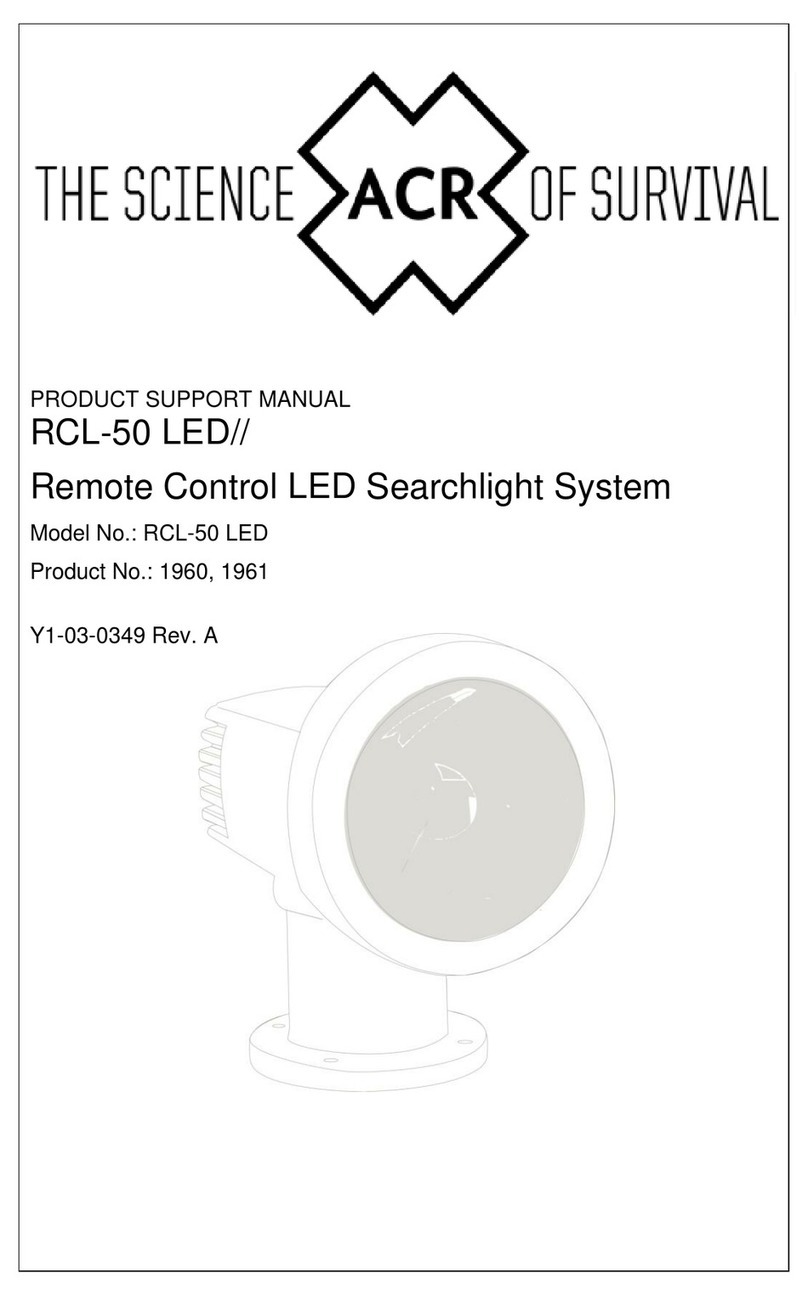 ACR Electronics RCL-50 LED Product support manual