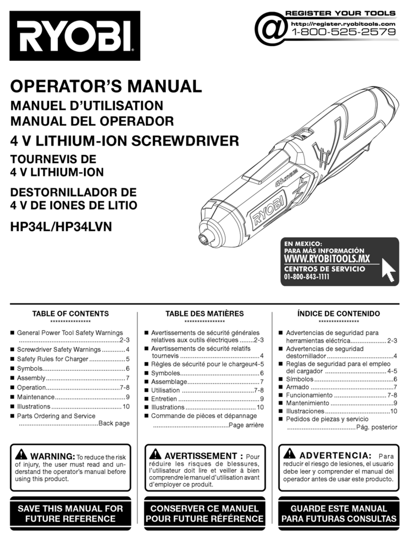 Ryobi HP34LVN User manual