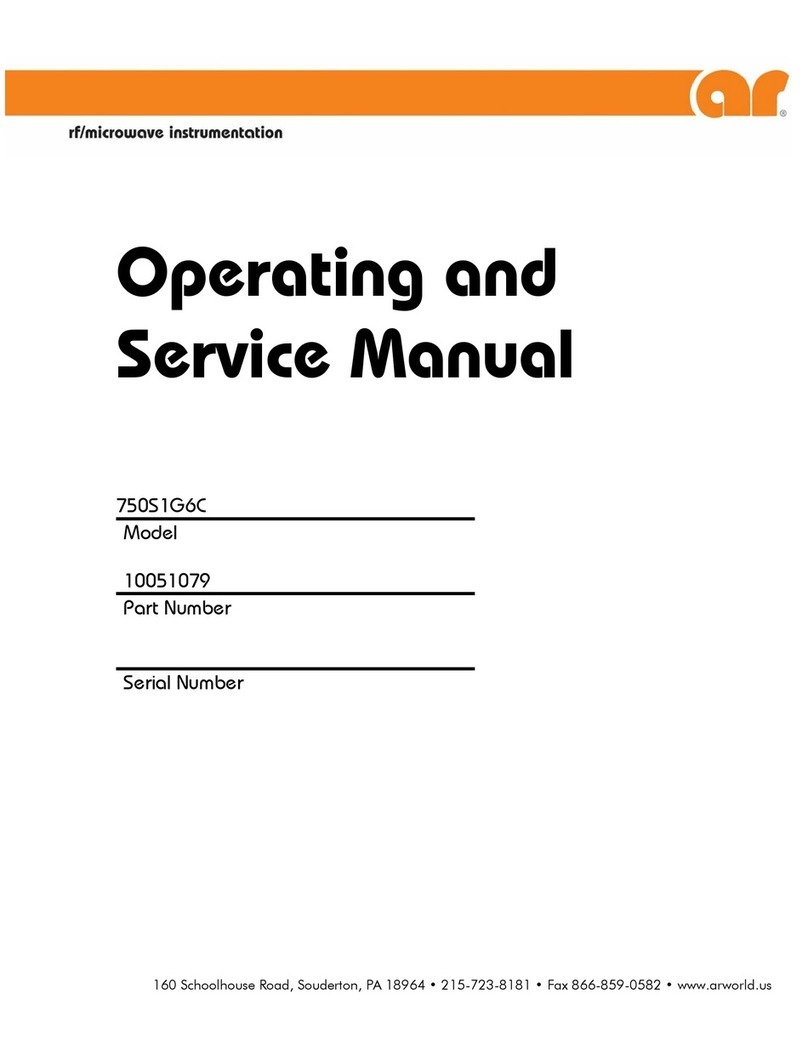 AR 750S1G6C Operating and service manual