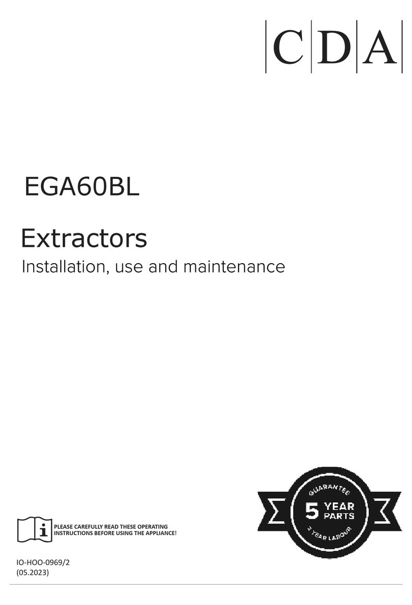 CDA EGA60BL Installation and operating instructions