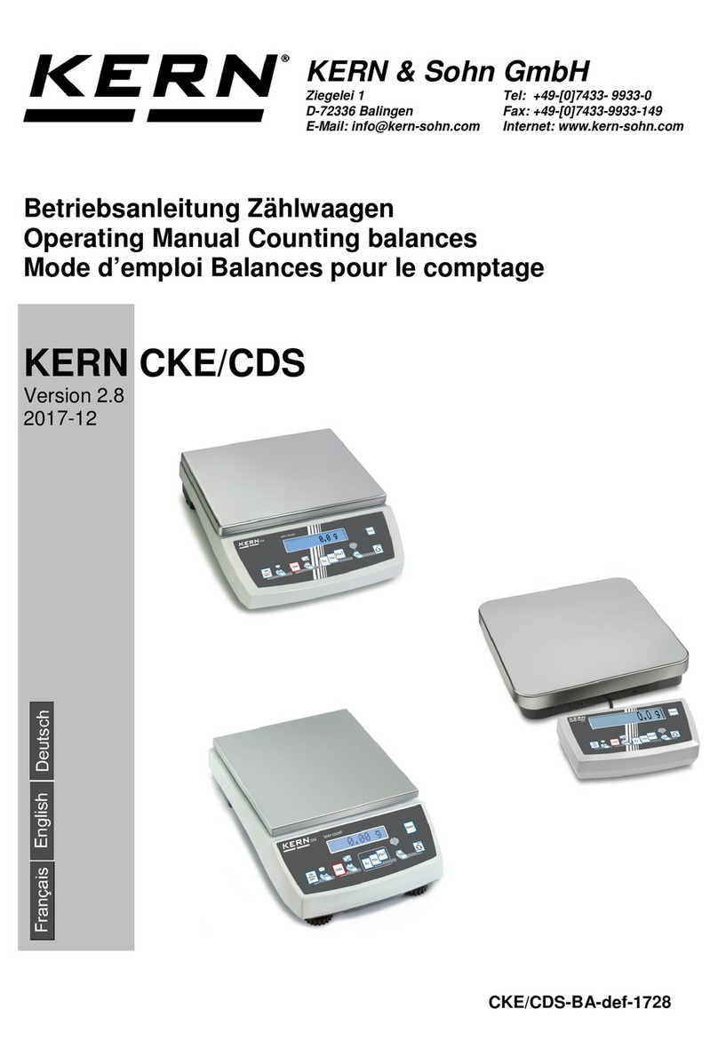 KERN CDS Series User manual