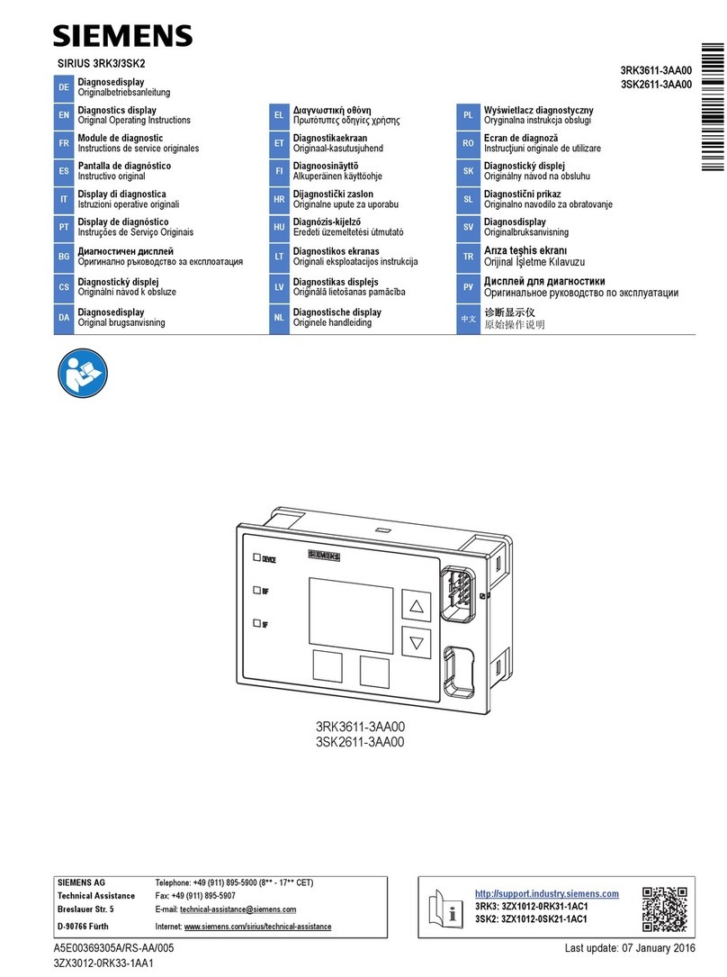 Siemens SIRIUS 3RK3 User manual