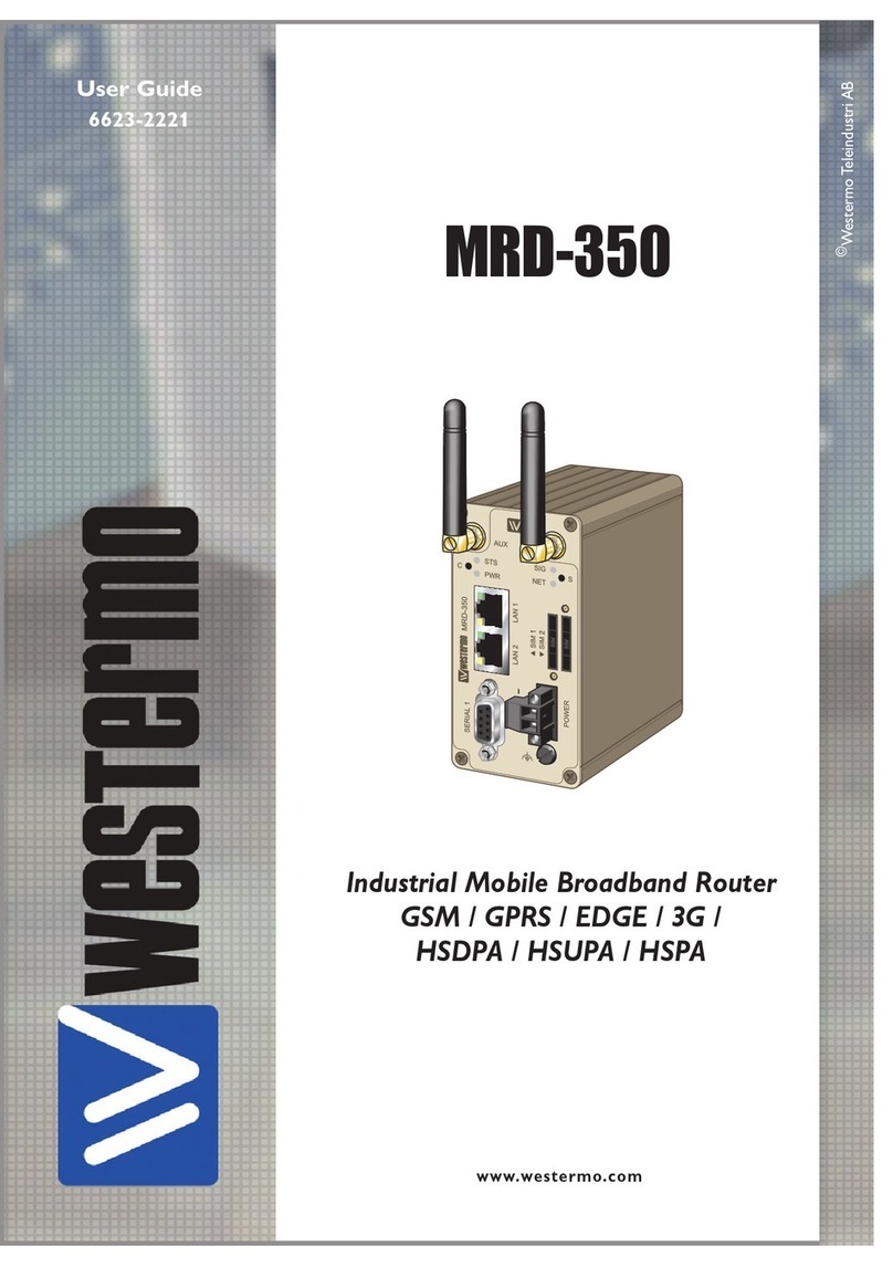 Westermo MRD-350 User manual Westermo MRD-350 User manual