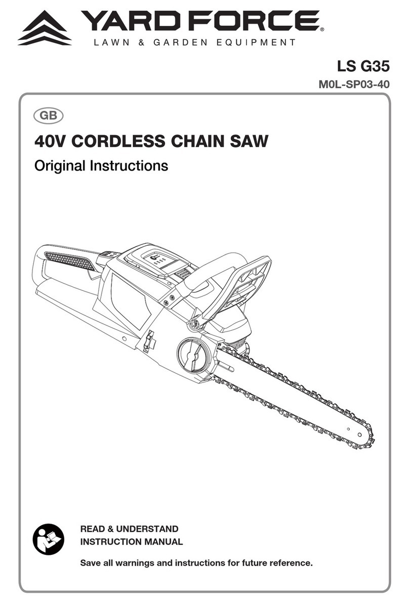 Yard force LS G35 instructions
