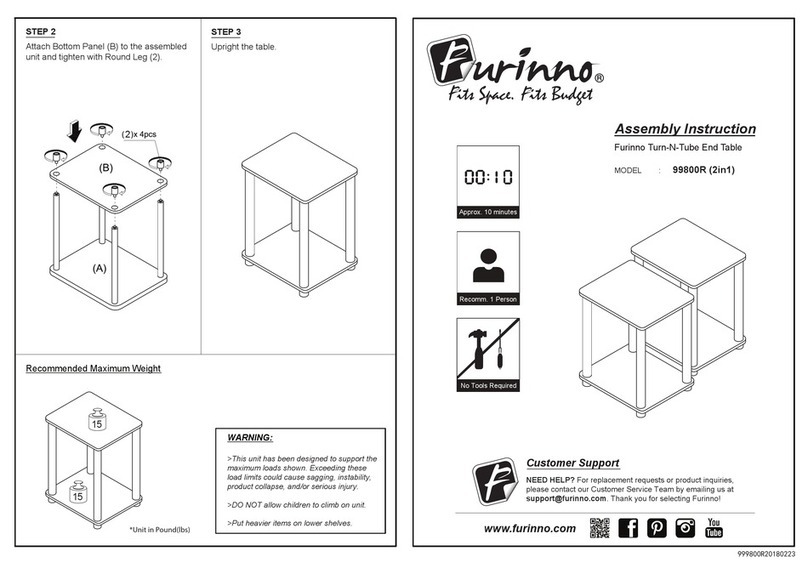 Furinno 99800R Assembly instruction