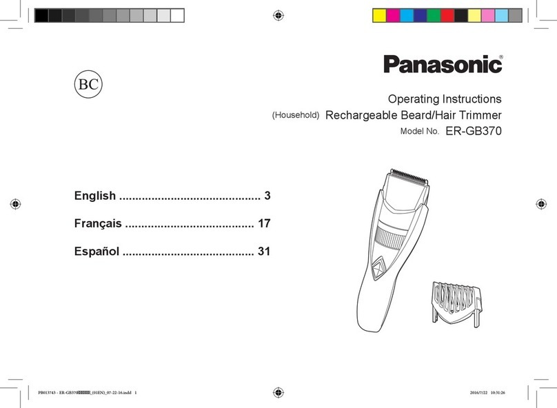Panasonic ER-GB370K User manual Panasonic ER-GB370K User manual