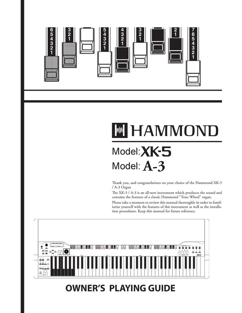 Hammond A-3 User manual Hammond A-3 User manual