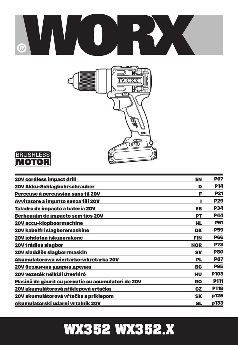 Worx WX352.9 User manual