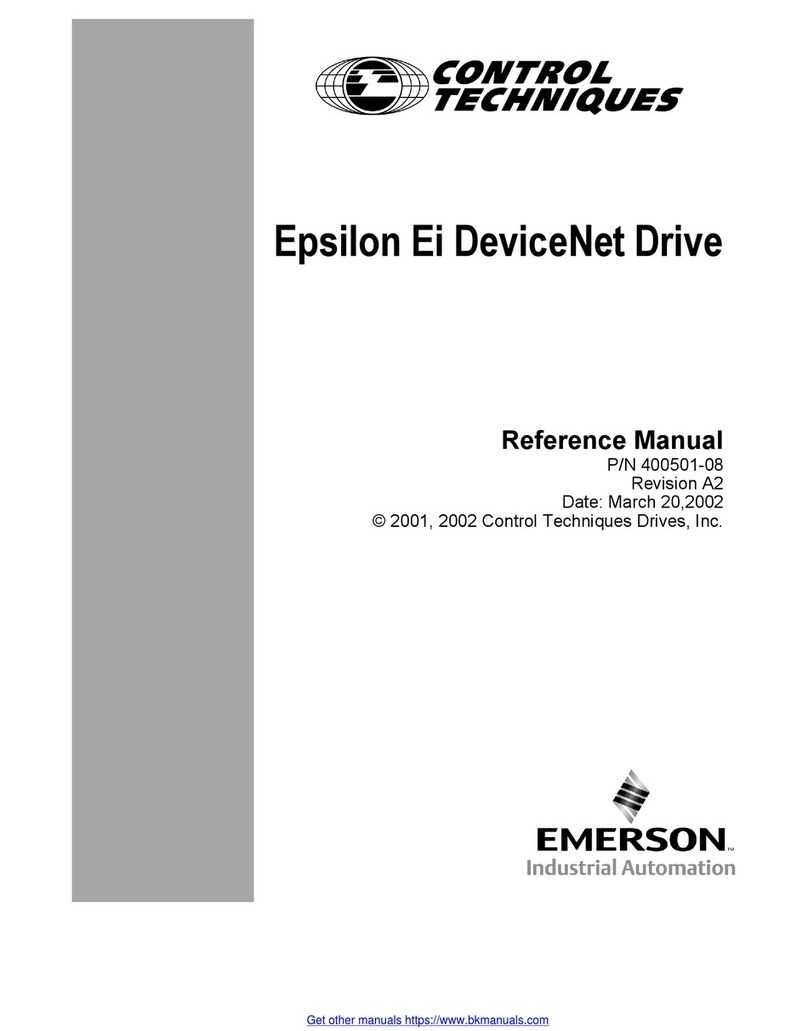 Emerson Control Techniques Epsilon Ei Reference manual