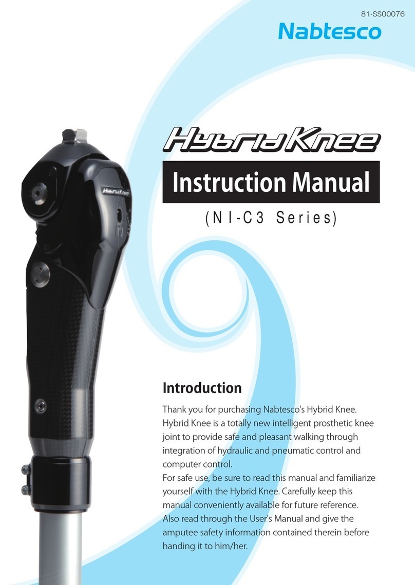 Nabtesco Hybrid Knee NI-C3 Series User manual