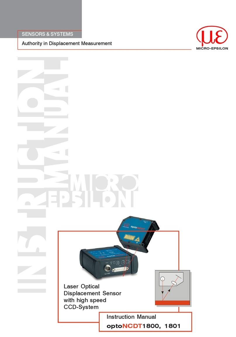 MICRO-EPSILON optoNCDT1800 instruction manual