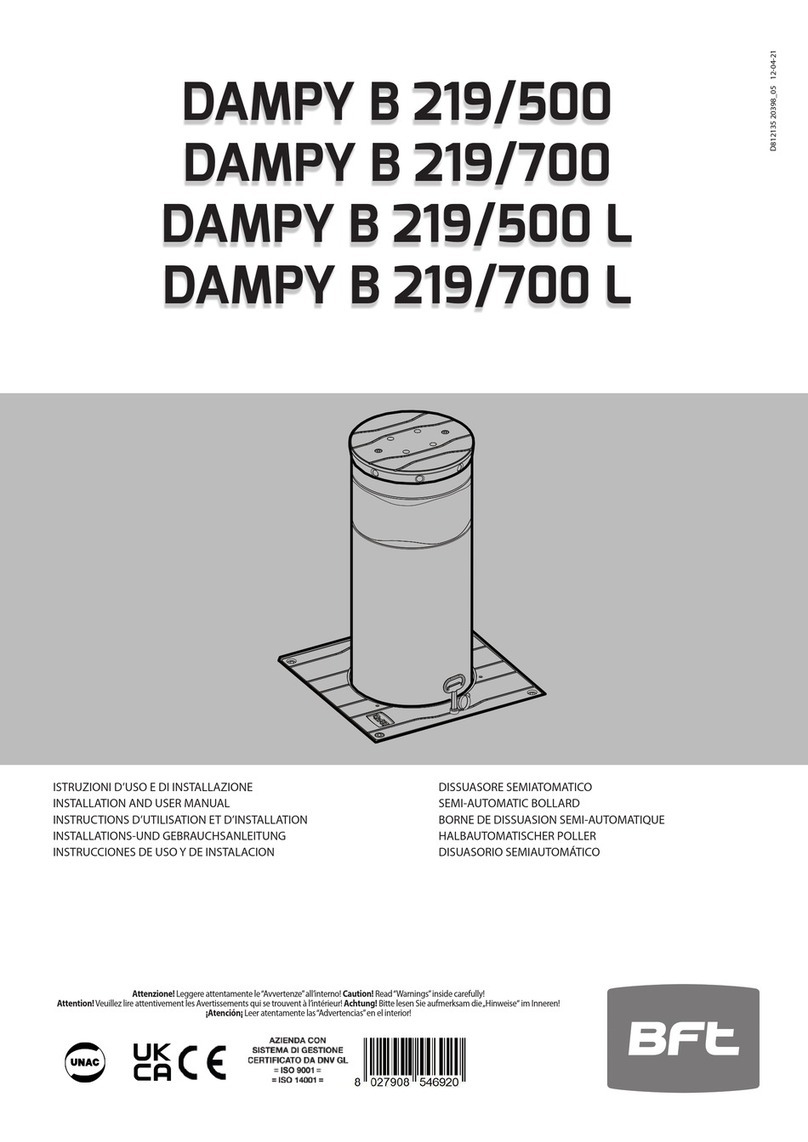 BFT DAMPY B 219/500 User manual