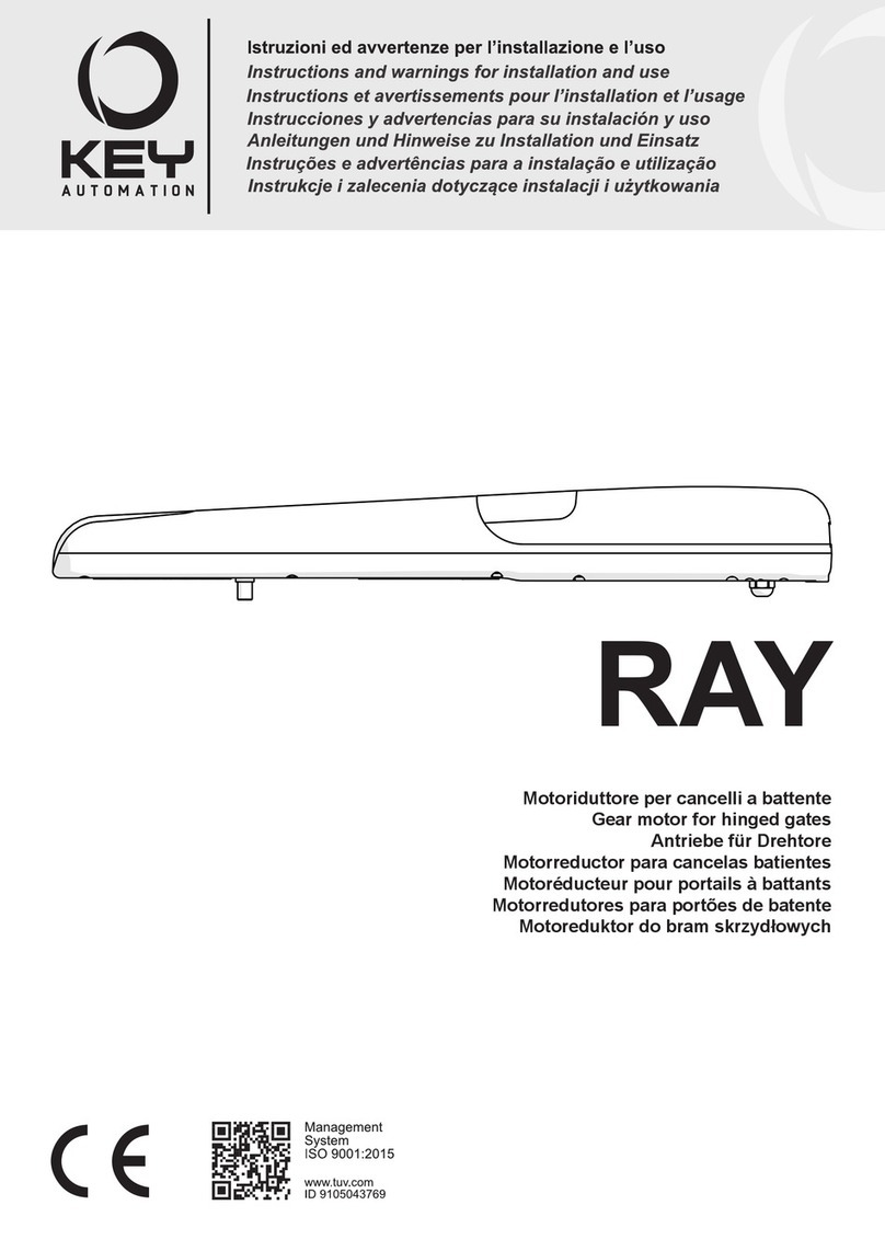 Keyautomation RAY Instructions and warnings