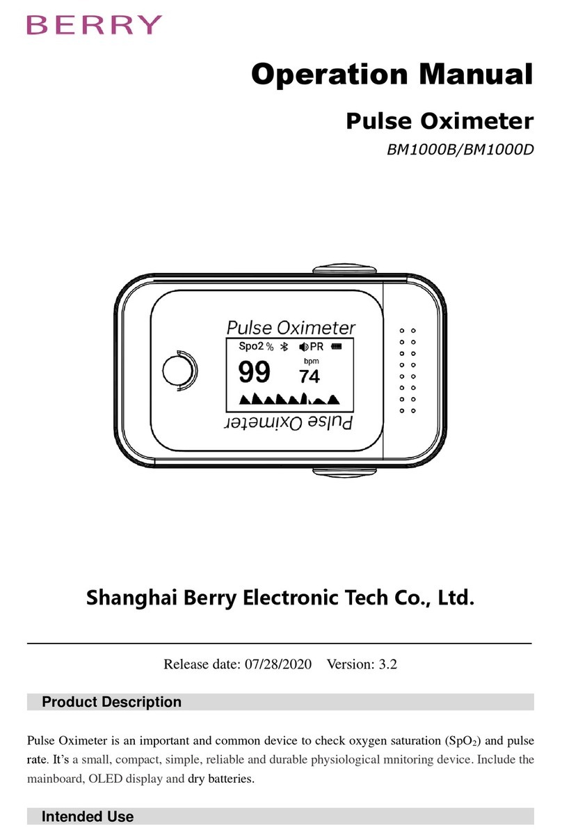 Berry BM1000B Operation manual