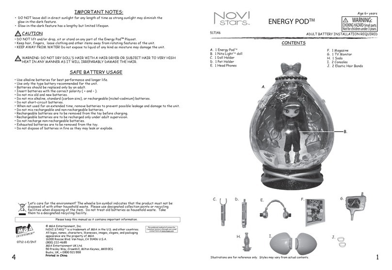 MGA Entertainment novi stars ENERGY POD 517146 User manual