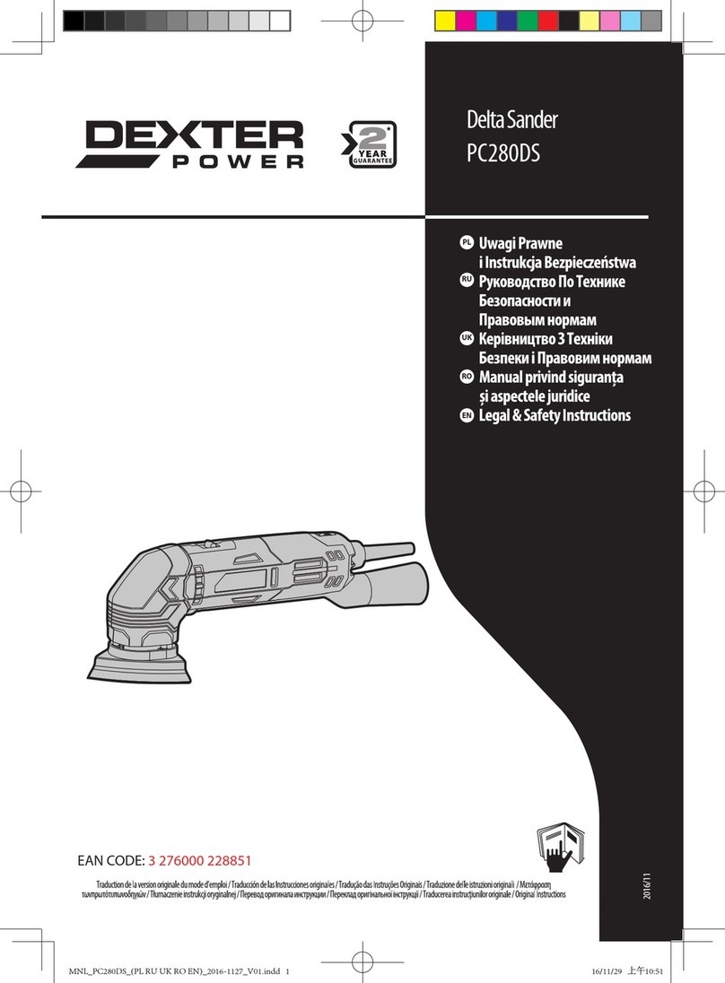Dexter Power PC280DS Legal and Safety Instructions