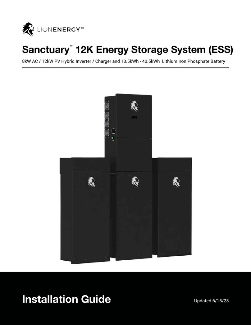 Lion Energy SANCTUARY 99990814 installation guide